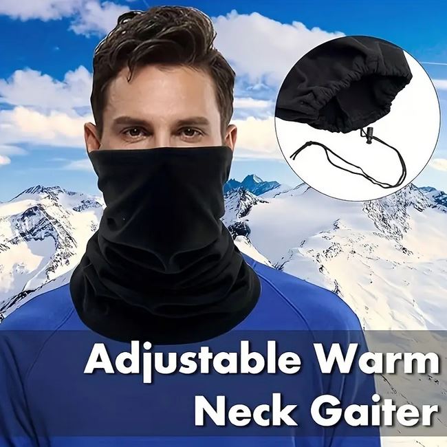 Winter Halswärmer Gesichtschutz Skimaske Schwarz 