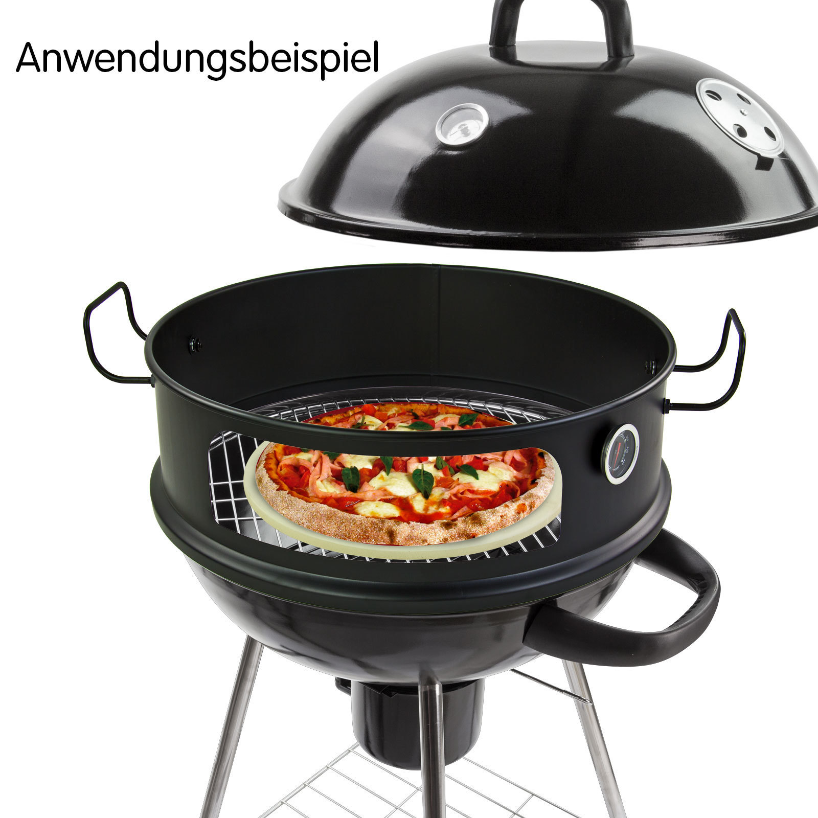 Dema Pizzaofen / Pizzaring Set für 57 cm Rundgrill