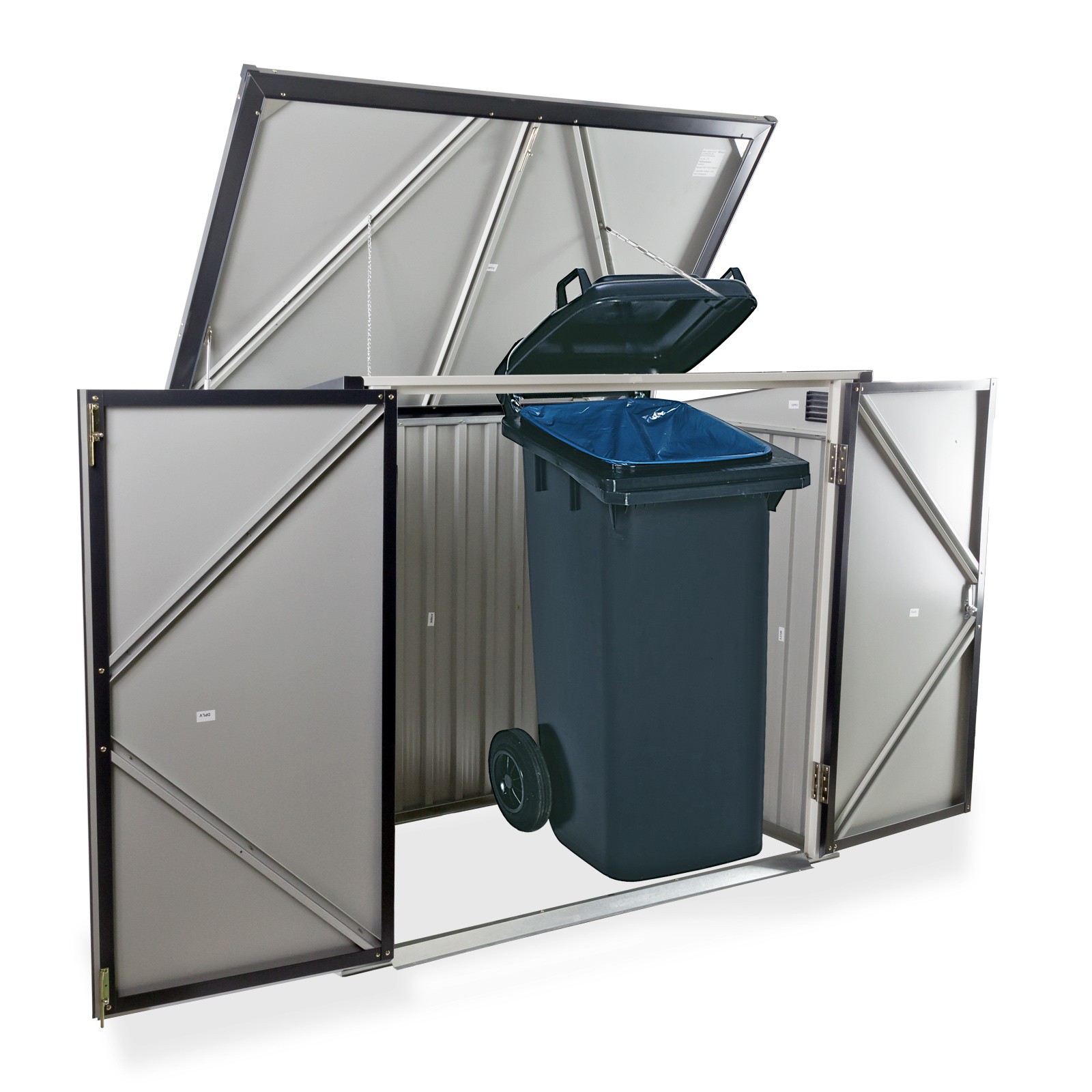 Tepro Metall Gartenbox- Mülltonnenbox