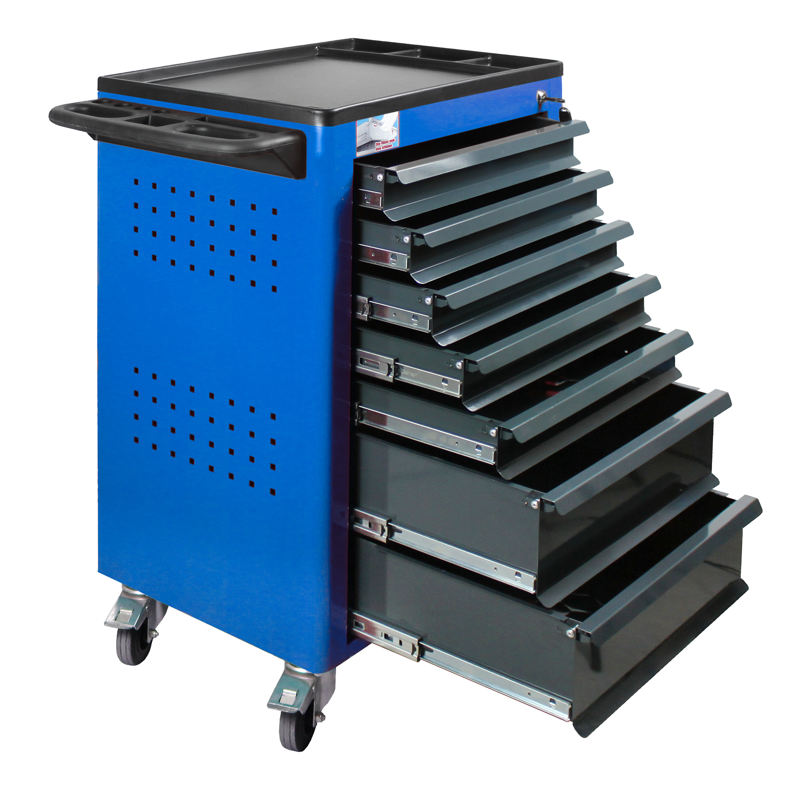 Werkstattwagen Basic mit 7 Schubladen blau