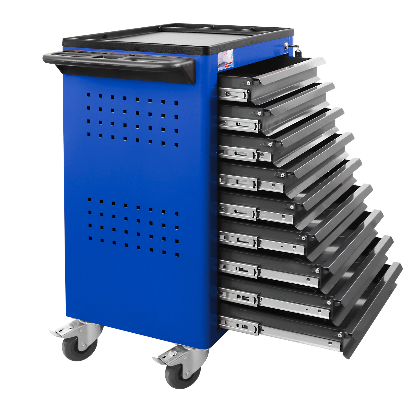 Werkstattwagen Basic mit 9 Schubladen blau